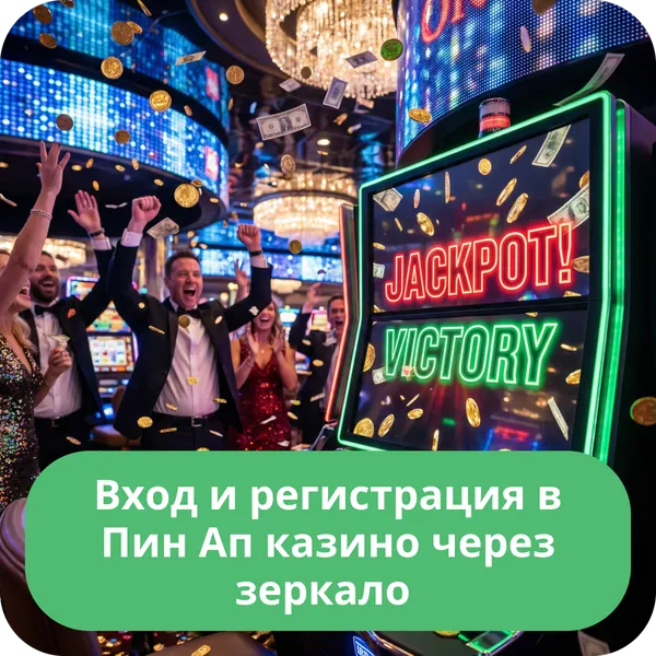 Вход и регистрация в Пин Ап казино через зеркало
